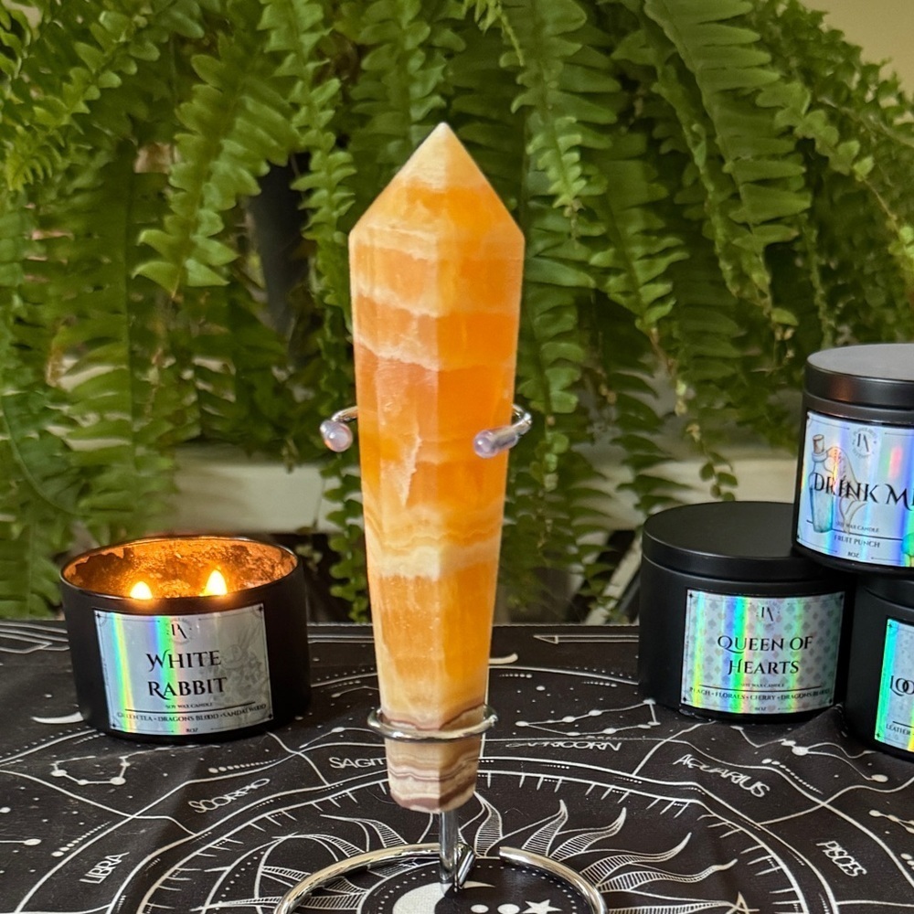 Beautiful Calcite Wand with Stand